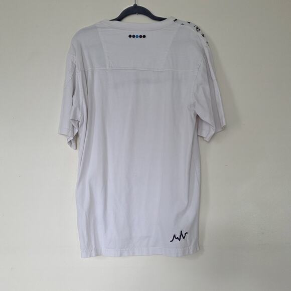 Vtg Y2K Coogi TShirt Mens XL White Blue Embroidered 90s Streetwear 2000s - Picture 6 of 10